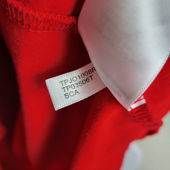 Tommy Hilfiger | Graphic Logo Shirt Red Tshirt Top Small - Picture 6 of 6